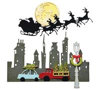 Sizzix Thinlits 666718 Lot de 12 matrices de découpe Motif Vault Christmas Magic par Tim Holtz