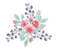Sizzix Thinlits Die 665083 Couches florales #2 par Jen Long Lot de 7