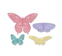 Sizzix Thinlits Die 665097 Flutter sur par Jessica Scott Lot de 9 Matrices de découpe pour Scrapbooking, Multicolor, Taille unique