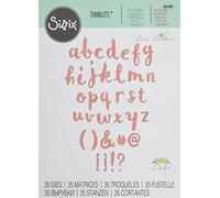 Matrice de découpe pour Sizzix - Alphabet minuscule Multicolore G