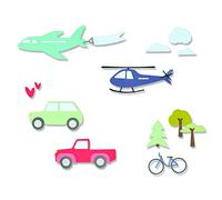 Sizzix Thinlits Die Set 13PK Transport Collection par Jamie Steel | 665899 |Chapitre 2 2022