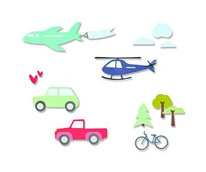Sizzix Thinlits Die Set 13PK Transport Collection par Jamie Steel | 665899 |Chapitre 2 2022