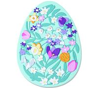Sizzix Thinlits Die Set 15PK Intricate Floral Easter Egg by Jenna Rushforth, Multicolor, Taille Unique 665818