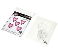 Sizzix Thinlits Die Set 25PK Carreaux Empilés Coeurs par Tim Holtz, 665858