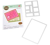 Sizzix Thinlits Die Set 2PK Snail Mail par Eileen Hull, 665869 Taille Unique Multicolore