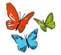 Sizzix Thinlits Die Set 3PK Brushstroke Butterflies by Tim Holtz | 665848 |Chapter 2 2022 Pinceau Papillons Chapitre, Acier Inoxydable, Multicolor, Taille Unique