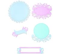 Sizzix Thinlits Die Set 8PK Flourish Frames par Lisa Jones, 665803
