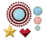 Sizzix Thinlits Dies by Tim Holtz Lot de 6 rosaces Vault