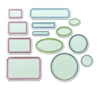 Sizzix Thinlits Set de 13 étiquettes vintage par Tim Holtz | 665929 | Chapitre 3 2022 Multicolor