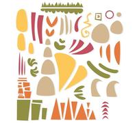 Sizzix Thinlits Gribouillis Infinis #1 - Set de Matrices pour Designs Abstraits & Superposition - 59 Pièces