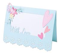 Sizzix Thinlits Lot de 11 pièces de Base de Cartes en Dentelle par Olivia Rose, 665474, Plastique Papier, Mutlicolor, Taille Unique