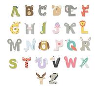 Sizzix Thinlits Lot de 26 matrices Alphabet animal par Lisa Jones, 665486