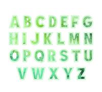 Sizzix Thinlits Lot de 52 matrices de découpe « This or That » Alphabet de 5,1 cm par 49 and Market