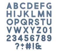 Sizzix Thinlits Set de Matrices de Découpe Alphanumeric Bold par Tim Holtz - Pour Messages Personnalisés - 80 pièces