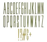 Sizzix 665206 Thinlits Tige Extensible alphanumérique par Tim Holtz Matrices de découpe pour Scrapbooking, Papier Plastique, Multicolor, Taille unique