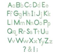 Sizzix Thinlits Set de Matrices de Découpe Essential Type - Alphabet Complet Alphanumérique, Majuscules, Minuscules et Lettres en Double - 92 Pièces