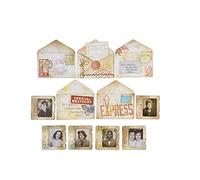 Sizzix Thinlits Specimen - Set de Matrices de Découpe Complexes par Tim Holtz - Pour Étiquettes Vintage et Créations Naturelles - 54 Pièces