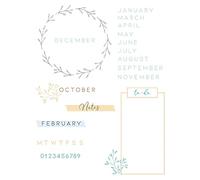 Sizzix Timbres Clear Stamps 35PK de Lisa Jones, 665498, Mutlicolor, Taille Unique