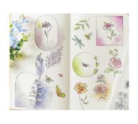 Sizzix Willow Wolf Lot de 18 tampons en caoutchouc transparent avec cadres floraux et mini fleurs
