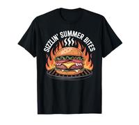 Sizzlin' Summer Bites Burger BBQ T-Shirt