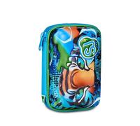 Sj Boy Speed Pad 3D Seven - Air Tiger Tigre - Étui rigide complet avec papeterie pour enfant + cadeau porte-clé sifflet et stylo multicolore