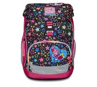 SJ Gang Sac à dos d'école Updown Soft, Rose, Colorful Panda, monocompartiment avec sangle de taille réglable, poche latérale avec fermeture éclair, poche en maille pour gourde, sac à dos école