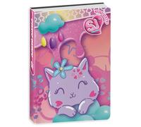 SJ GANG STYLE JAM GANG Agenda scolaire daté standard 10 mois, rose, chat, accessoires sac à dos, fille