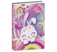 SJ GANG STYLE JAM GANG Agenda scolaire daté standard 10 mois, rose, lapin, accessoires sac à dos, fille