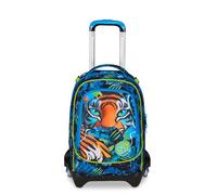 SJ GANG STYLE JAM GANG Chariot scolaire Jack 3 roues Air Tiger, bleu, 3 en 1, sac à dos triple usage avec chariot détachable, 33 L, sac à dos école primaire, sac à dos enfant, bleu, Taglia Unica
