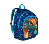 SJ GANG STYLE JAM GANG Sac à dos d'école avancé, bleu, maxi ailes amovibles, double compartiment et poche pour gourde, 29 L, sac à dos école primaire, sac à dos enfant