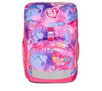 SJ Gang Style Jam Gang Sac à Dos d'école Ergonomique Updown Soft, Fuchsia, Dossier et Bretelles réglables, Organisation intérieure, Plusieurs Poches, Poche Gourde, 24 L, Sac d'école Primaire, Fille