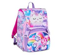 SJ Gang Style Jam Gang Sac à dos extensible GLOWCAT rose 24L, zip latéral, chaton lumineux