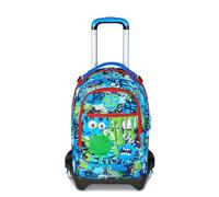 SJ GANG STYLE JAM GANG Trolley école Jack 3 roues, multicolore, 3 en 1, sac à dos triple usage avec chariot détachable, 33 L, sac à dos école primaire, sac à dos enfant, multicolore, Taglia Unica