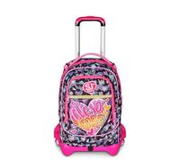 SJ GANG STYLE JAM GANG Trolley école Jack 3 roues, multicolore, 3 en 1, sac à dos triple usage avec chariot détachable, 33 L, sac à dos école primaire, sac à dos fille, multicolore, Taglia Unica