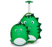 SJ Gang Style Jam Gang Valise pour Enfant + Sac à Dos, Ensemble de valises, Valise à roulettes pour Enfants, Bagages pour Enfants, Bagage de Voyage, Valise Rigide pour Enfants, avec poignée
