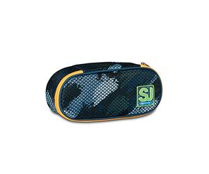 SJ GANG Trousse à Crayons - Green Shadows Sac à Stylos, Boîte Écologique pour Articles de Papeterie ; Étui à Stylos, Parfait pour les Fournitures Scolaires, avec Emploi Du Temps, design Italien,