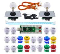 SJ@JX 2 Player Arcade Game DIY Kit Arcade Joystick Controller Mechanical Keyboard Switch Retropie Raspberry MAME Arcade Button