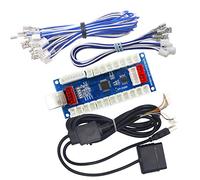 SJ@JX Arcade Controller Zero Delay Encoder PCB Board Arcade DIY Kit Joystick Button 5V Power for PC Raspberry Pi Android PS2 PS3