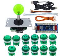 SJ@JX Arcade DIY Kit PS3 Controller Xbox One Style Arcade Button PC PS3 Xbox USB Encoder Mechanical Keyboard Microswitch Arcade Joystick