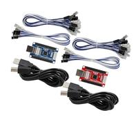 SJ@JX Arcade Game Carte Encodeur USB - Manette de Jeu Zero Delay Boutons Joystick - Compatible avec Nintendo Switch, PC, PS3, Raspberry Pi