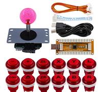 SJ@JX Arcade Game Controller USB Encoder Gamepad Cherry MX Microswitch Button 8way Joystick for Nintendo Switch PC PS3 Retropie Raspberry Pi MAME