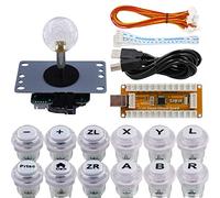 SJ@JX Arcade Game Controller USB Encoder Gamepad Cherry MX Microswitch Button 8way Joystick for Nintendo Switch PC PS3 Retropie Raspberry Pi MAME