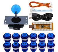 SJ@JX Arcade Game Controller USB Encoder Gamepad Cherry MX Microswitch Button 8way Joystick for Nintendo Switch PC PS3 Retropie Raspberry Pi MAME