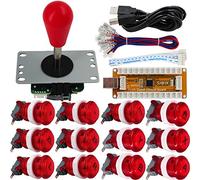 SJ@JX Arcade Game Controller USB Encoder Gamepad Microswitch Button 8way Joystick for Nintendo Switch PC PS3 Retropie Raspberry Pi MAME