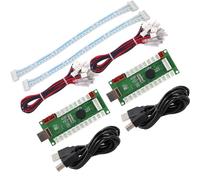 SJ@JX Arcade Game Controller USB Encoder Zero Delay 2 Player Joystick Button for PC, MAME, Raspberry Pi, Retro Gaming