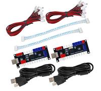 SJ@JX Arcade Game Controller USB Encoder Zero Delay 2 Player to Joystick Button for PC MAME Raspberry Pi Retro