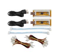 SJ@JX Arcade Game USB Encoder Zero Delay 2 Player Gamepad LED Button Joystick Controller for Nintendo Switch PC PS3 Retropie Raspberry Pi MAME