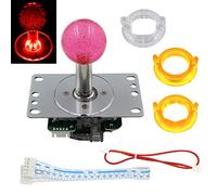 SJ@JX Arcade LED Joystick SANWA Style Fight Game Joystick LED Stick Retro Joy Circular Octagonal Limiter for Retro Pie Raspberry Pi MAME Jamma