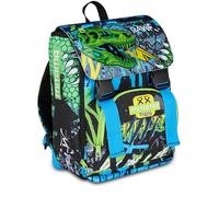 SJ Seven Mitama Sac à dos extensible 4 fermetures éclair, MITAREX, bleu, grande capacité, double compartiment, dossier préformé, enfant, école primaire, bleu, Taglia unica, Décontracté