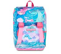 SJ Seven Mitama Sac à dos extensible 4 fermetures éclair, OCEANVIBES, Turquoise, Maxi capacité, double compartiment, dossier préformé, fille, école primaire, turquoise, Taglia unica, Décontracté